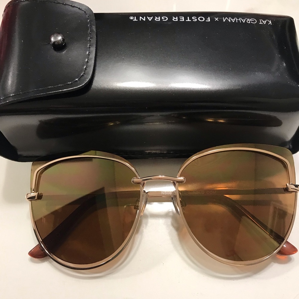 Kat Graham Foster Grant ‘Gold’ Sunglasses